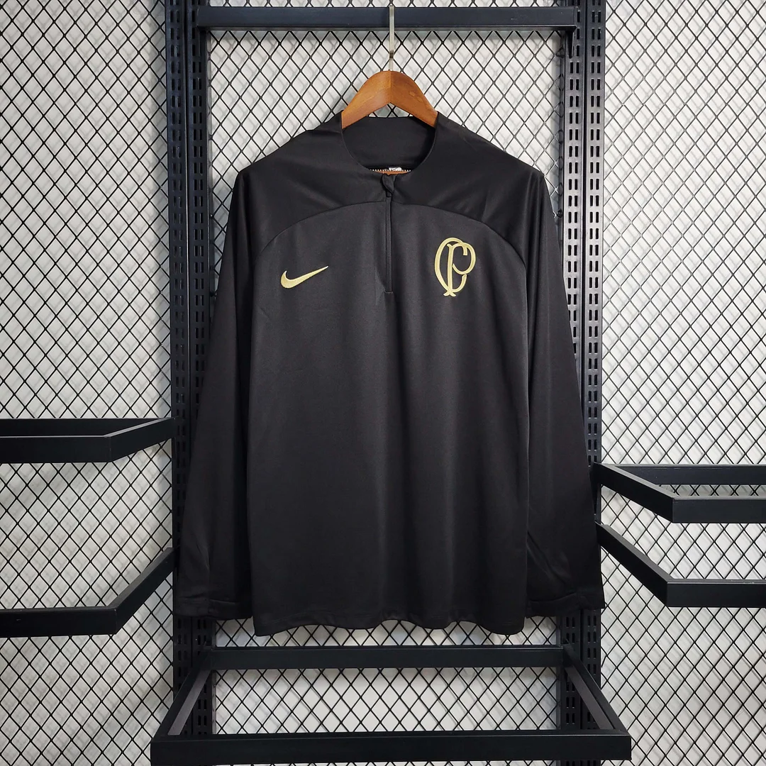 Camisa do Corinthians Manga Longa Treino 2023-2024 Camisa do Corinthians Manga Longa Treino 2023-2024