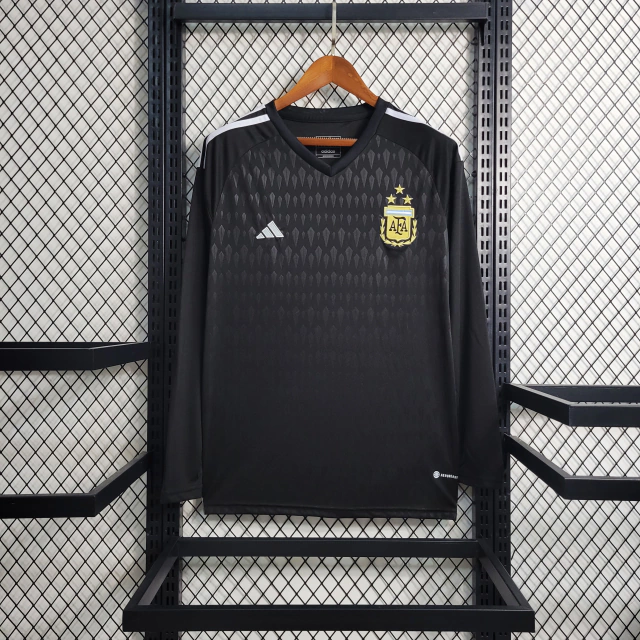 Camisa da Argentina Manga Longa 2022-2023 Camisa da Argentina Manga Longa 2022-2023