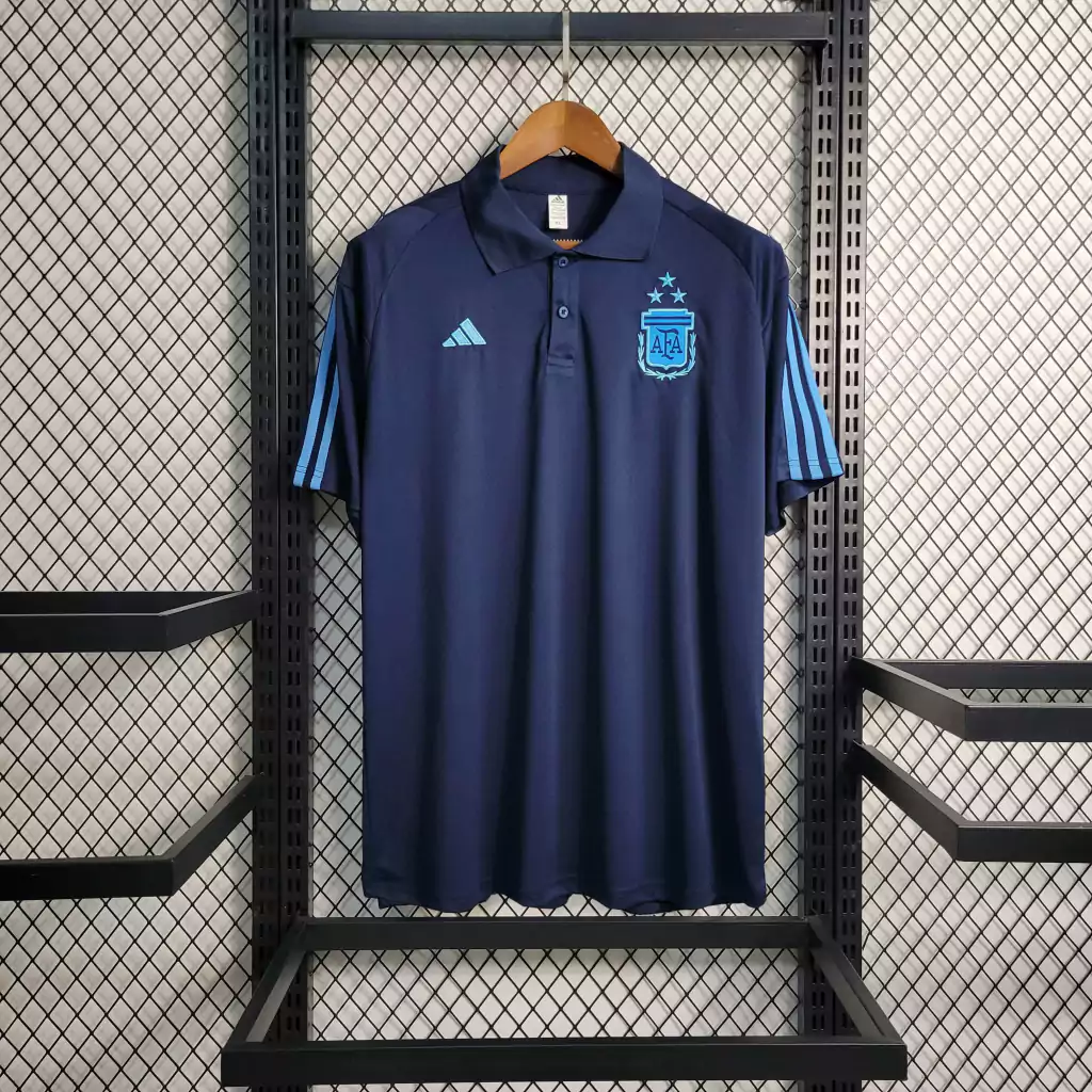 Camisa da Argentina Polo 2023-2024 Camisa da Argentina Polo 2023-2024