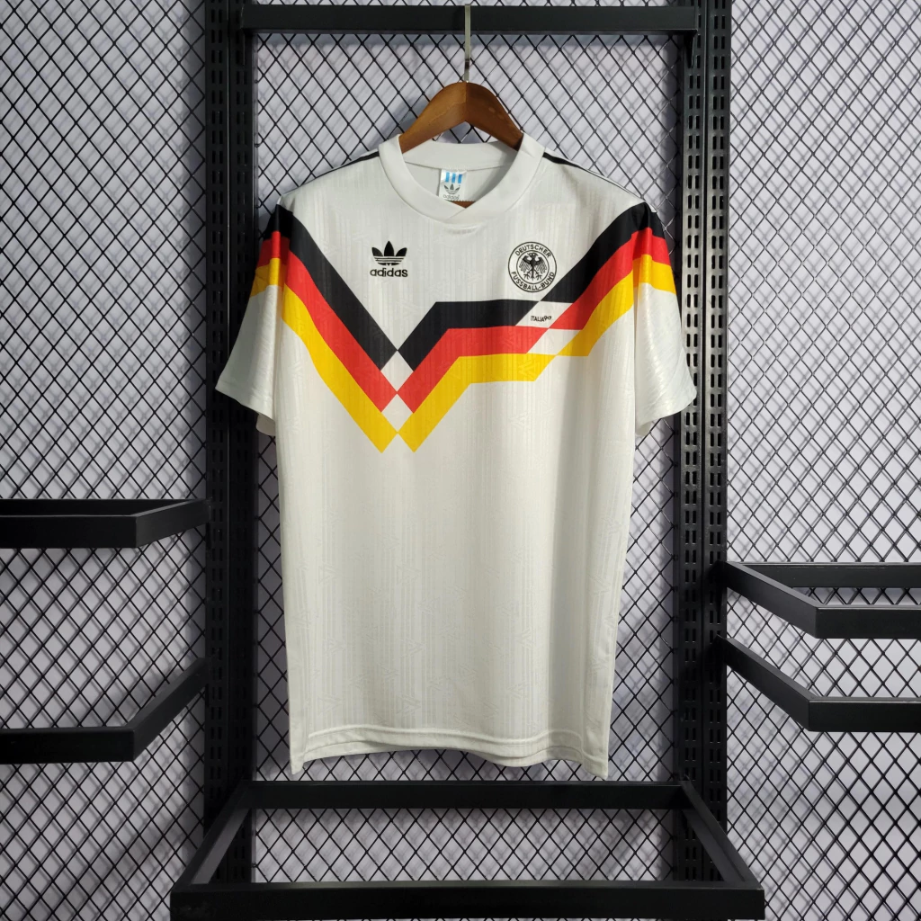 Camisa da Alemanha Retrô 1990-1991 Camisa da Alemanha Retrô 1990-1991