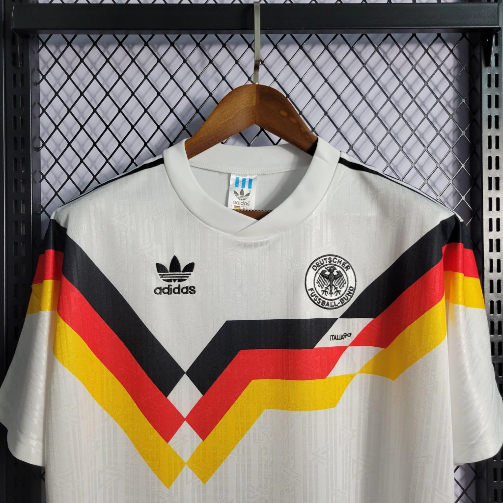 Camisa da Alemanha Retrô 1990-1991 Camisa da Alemanha Retrô 1990-1991
