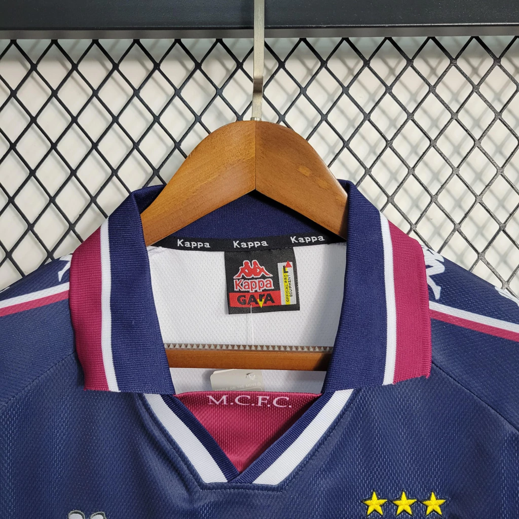 Camisa do Manchester City Retrô 1998-1999 Camisa do Manchester City Retrô 1998-1999