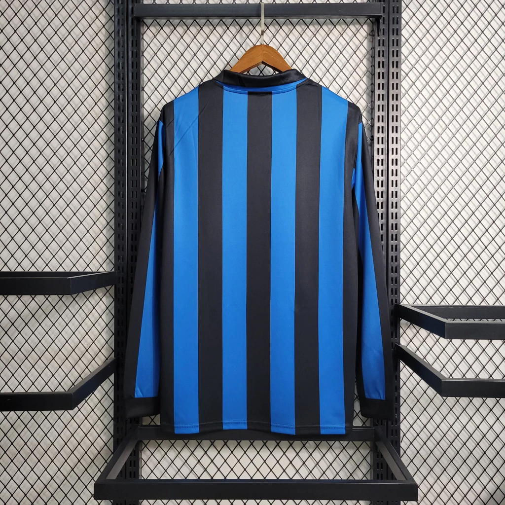 Camisa do Inter de Milão Manga Longa Retrô 1998-1999 Camisa do Inter de Milão Manga Longa Retrô 1998-1999