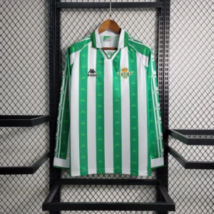 Camisa do Real Betis Manga Longa Retrô 1995-1996