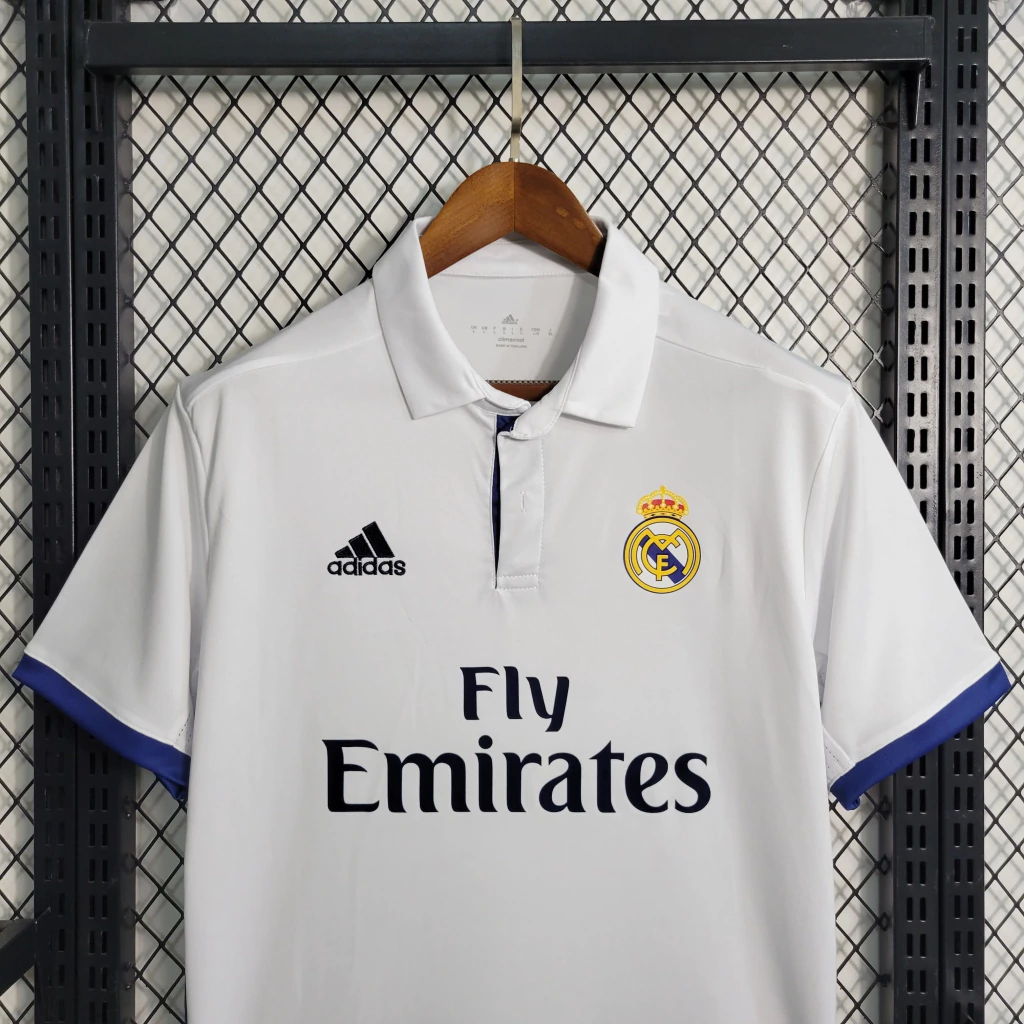 Camisa do Real Madrid Polo Retrô 2016-2017 Camisa do Real Madrid Polo Retrô 2016-2017