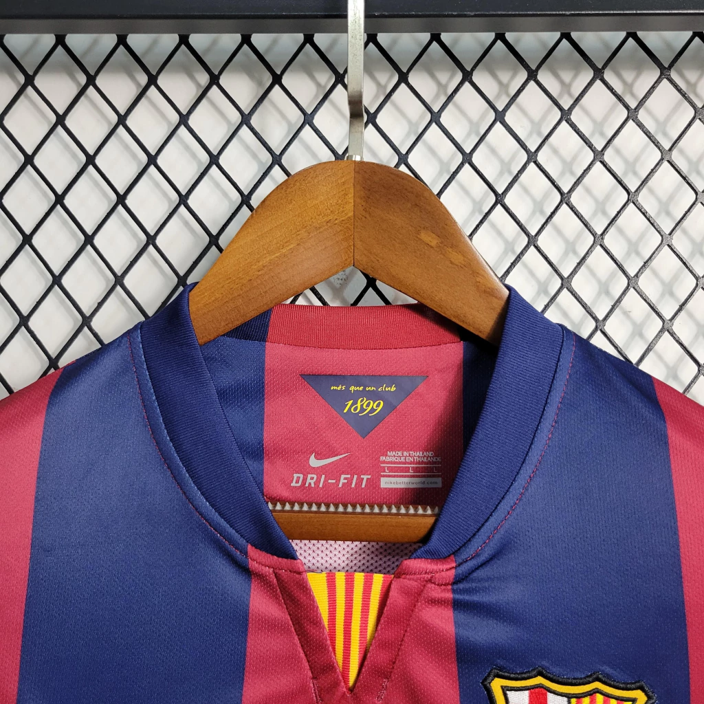 Camisa do Barcelona Retrô Manga Longa 2014-2015 Camisa do Barcelona Retrô Manga Longa 2014-2015