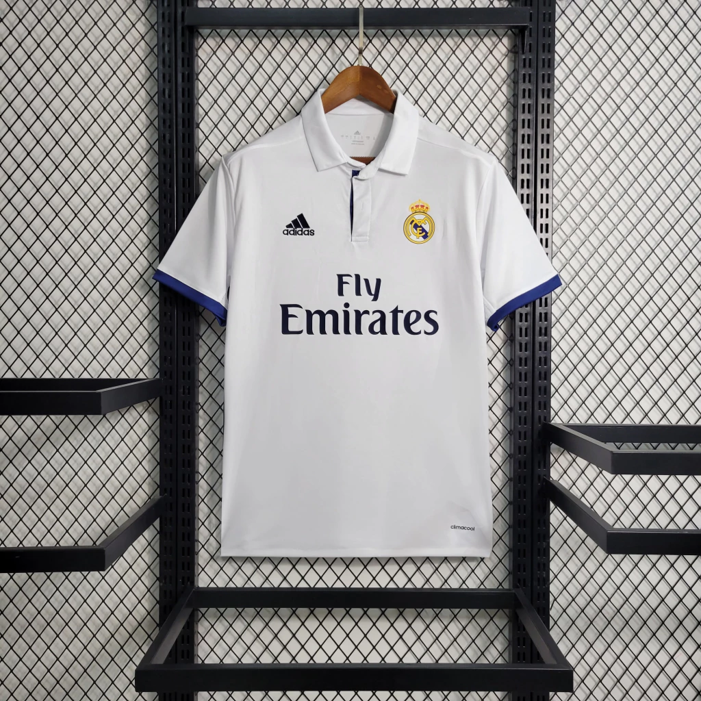 Camisa do Real Madrid Polo Retrô 2016-2017 Camisa do Real Madrid Polo Retrô 2016-2017