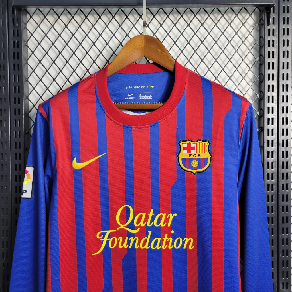 Camisa do Barcelona Retrô Manga Longa 2011-2012 Camisa do Barcelona Retrô Manga Longa 2011-2012