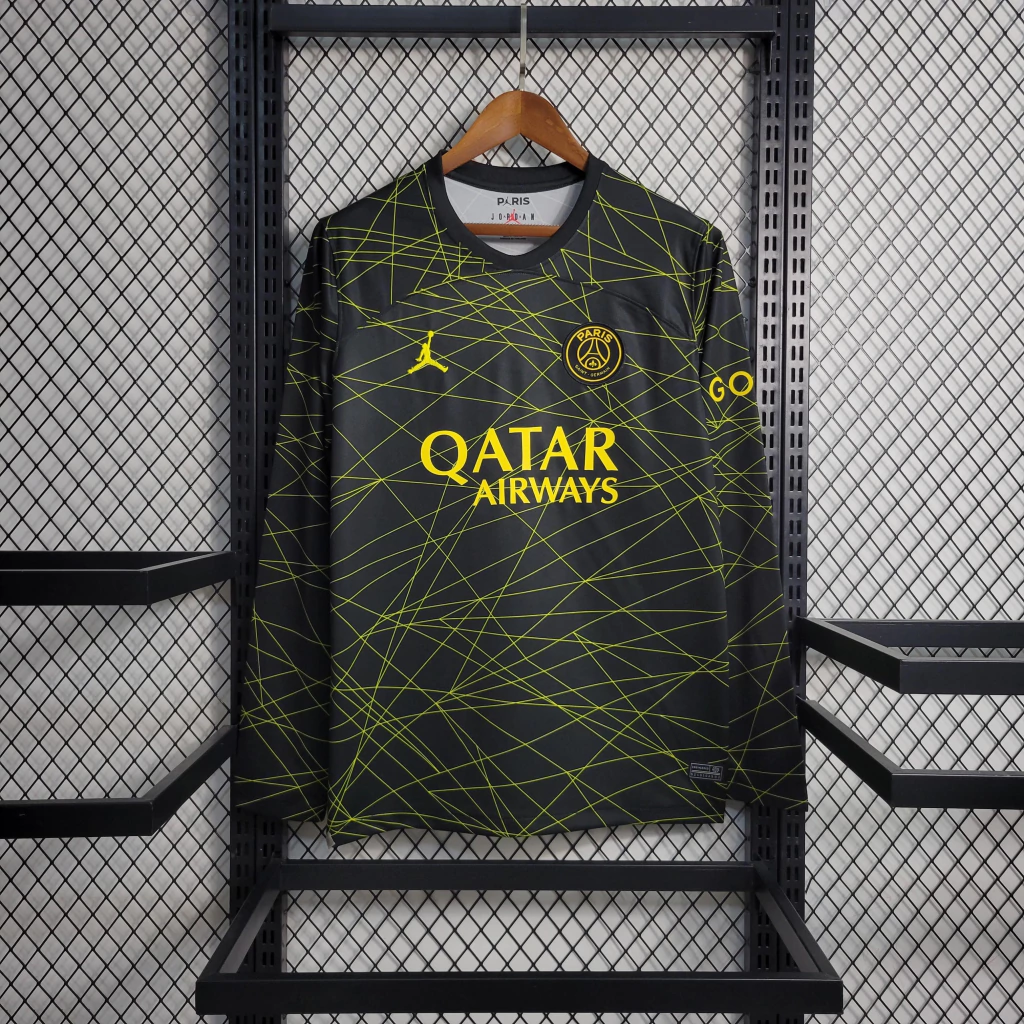Camisa do PSG Manga Longa 2023-2024 Camisa do PSG Manga Longa 2023-2024