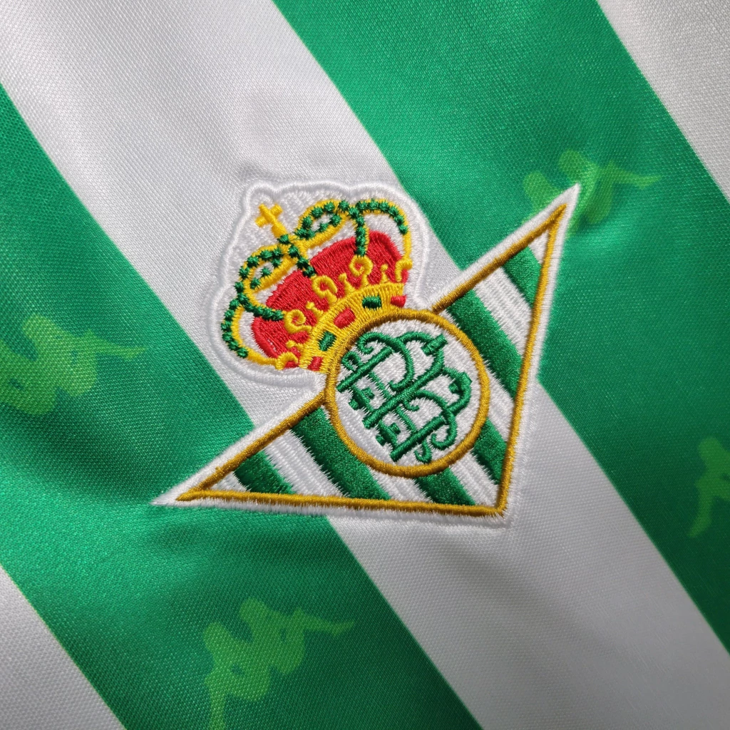 Camisa do Real Betis Manga Longa Retrô 1995-1996 Camisa do Real Betis Manga Longa Retrô 1995-1996