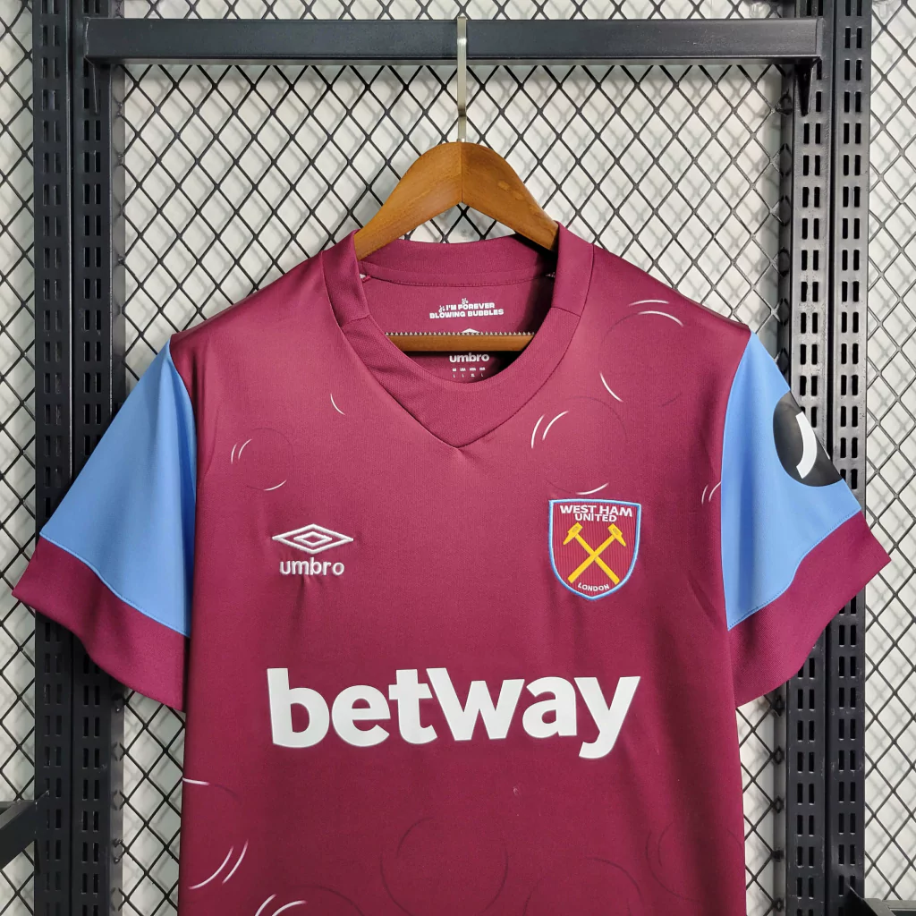 Camisa do West Ham I 2023-2024 Camisa do West Ham I 2023-2024