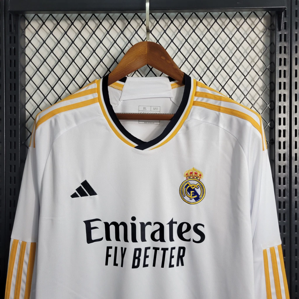 Camisa do Real Madrid Manga Longa 2023-2024 Camisa do Real Madrid Manga Longa 2023-2024