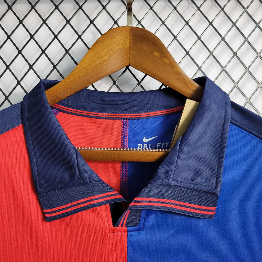 Camisa do Barcelona Retrô Manga Longa 1998-1999 Camisa do Barcelona Retrô Manga Longa 1998-1999
