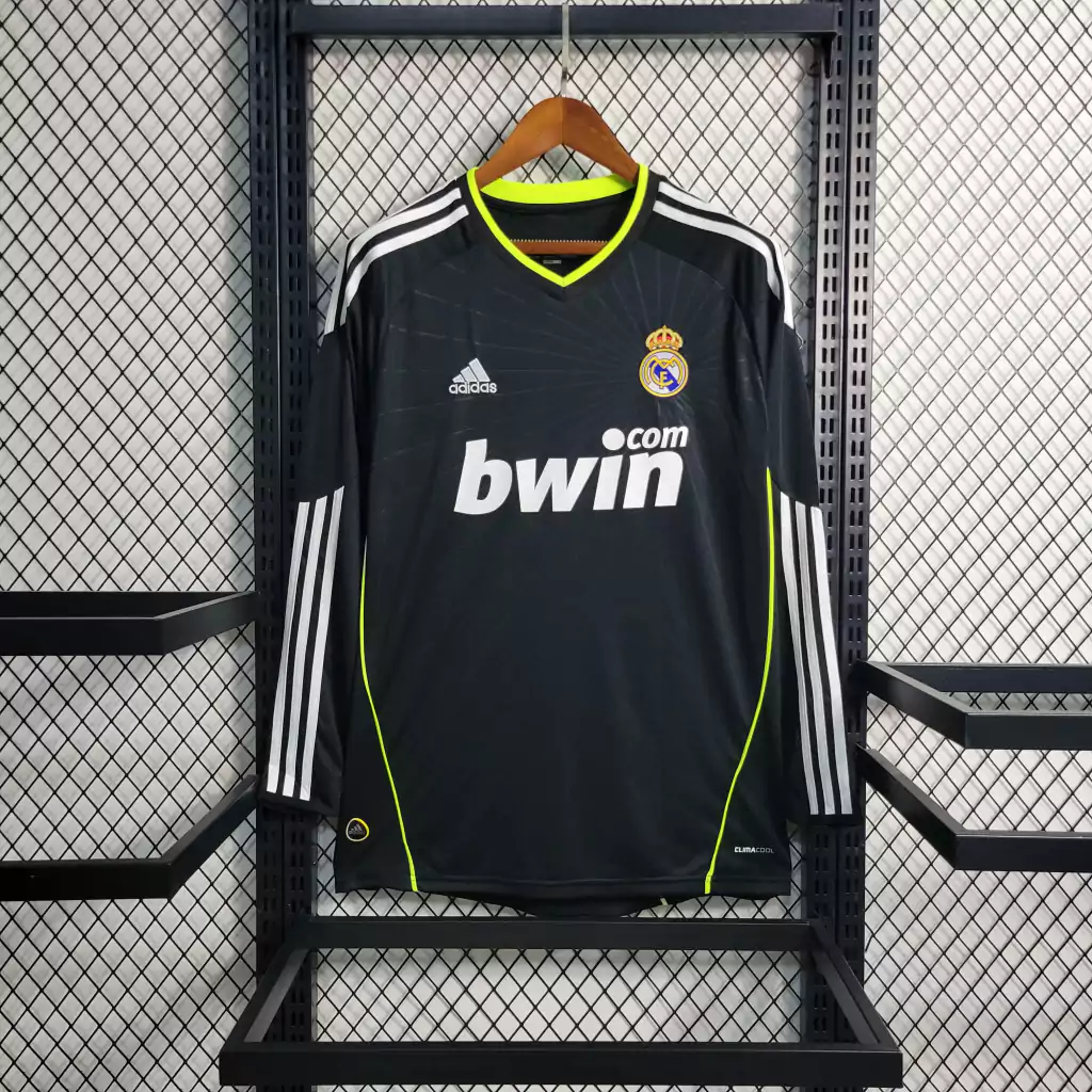 Camisa do Real Madrid Retrô Manga Longa 2010-2011 Camisa do Real Madrid Retrô Manga Longa 2010-2011