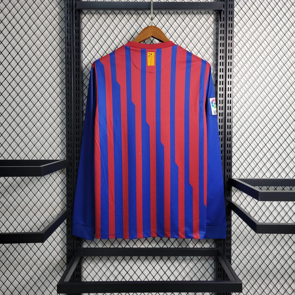 Camisa do Barcelona Retrô Manga Longa 2011-2012 Camisa do Barcelona Retrô Manga Longa 2011-2012