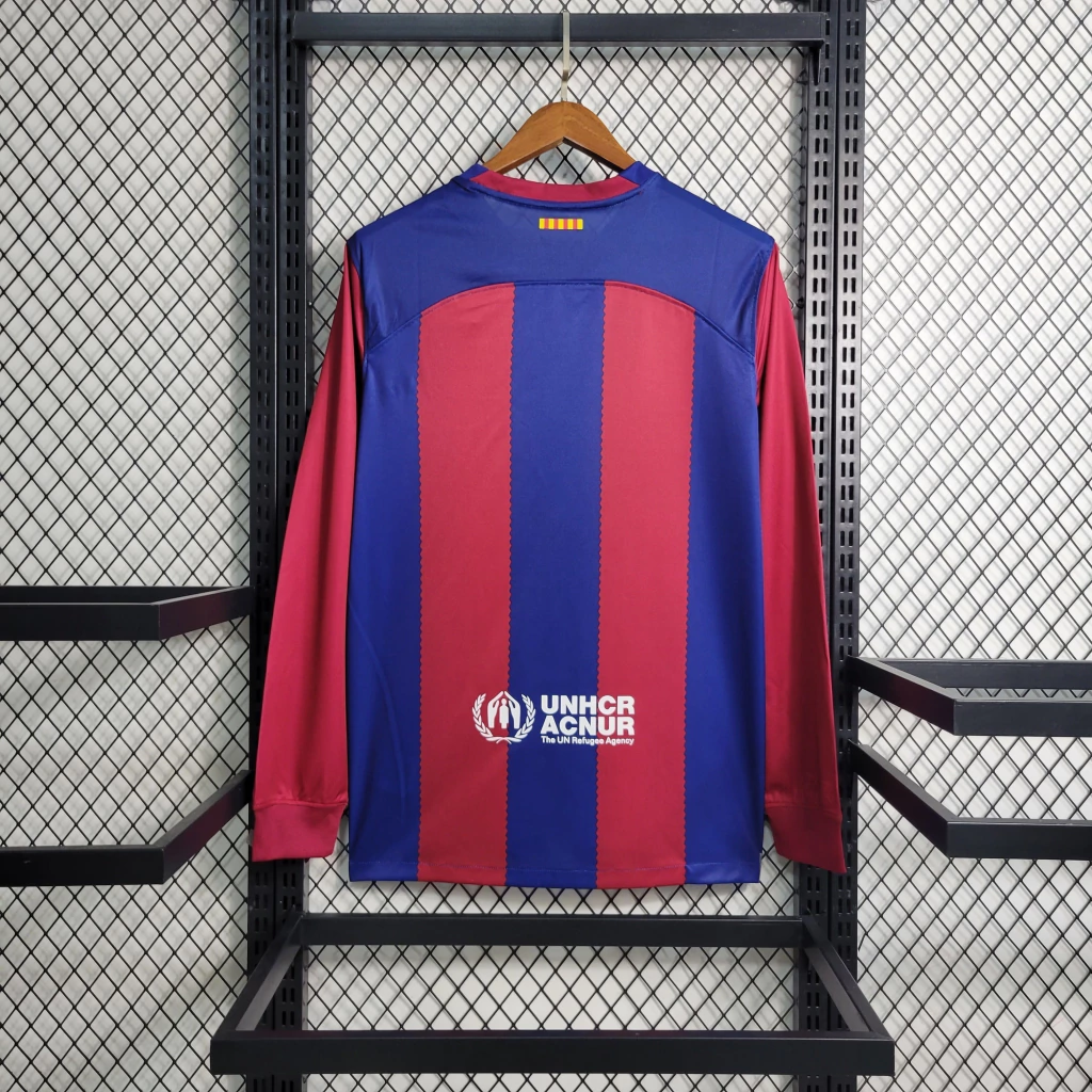 Camisa do Barcelona Manga Longa 2023-2024 Camisa do Barcelona Manga Longa 2023-2024