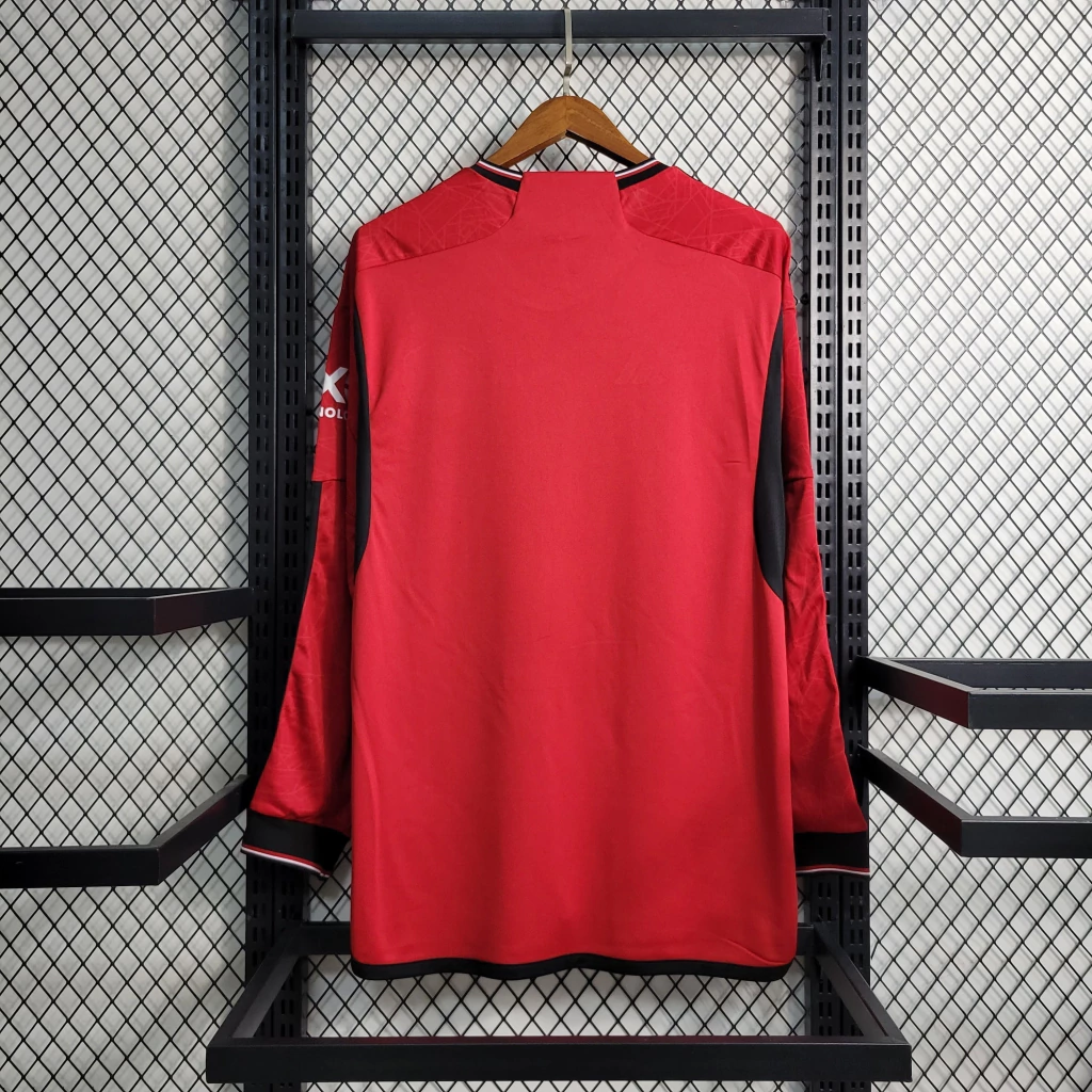 Camisa do Manchester United Manga Longa 2023-2024 Camisa do Manchester United Manga Longa 2023-2024
