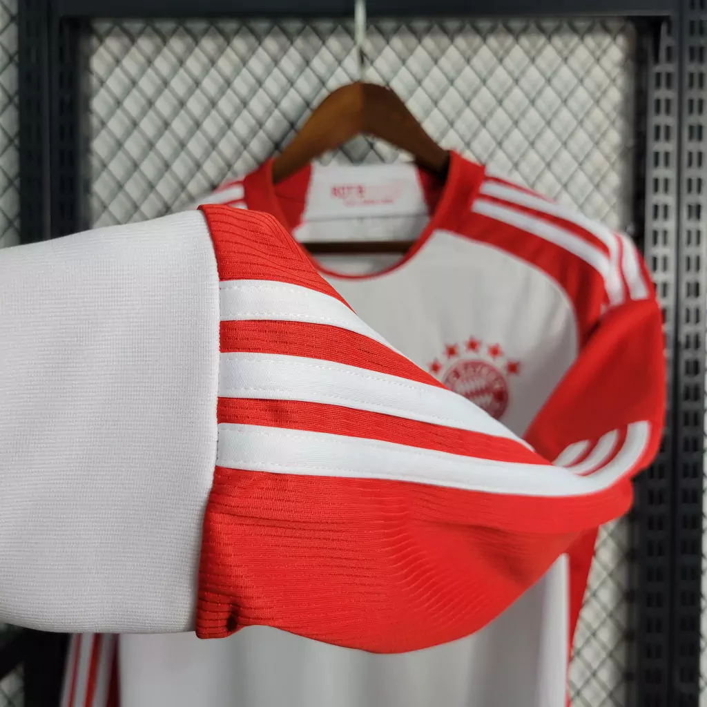 Camisa do Bayern de Munique Manga Longa 2023-2024 Camisa do Bayern de Munique Manga Longa 2023-2024