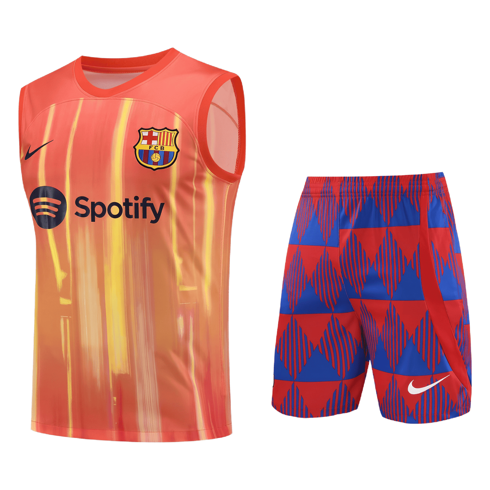 Conjunto Regata e Short Laranja do Barcelona 2023-2024 Conjunto Regata e Short Laranja do Barcelona 2023-2024