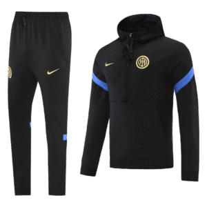 Conjunto Moletom com Capuz e Calça Preto do Inter de Milão 2022-2023