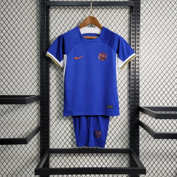 Kit de Uniforme Infantil do Chelsea I 2023-2024