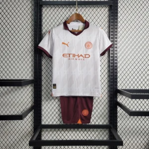 Kit de Uniforme Infantil do Manchester City II 2023-2024