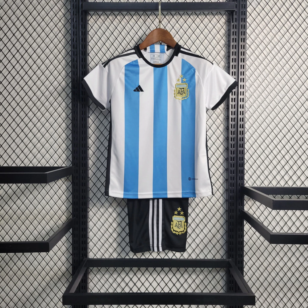 Kit de Uniforme Infantil da Argentina I 2022-2023 Kit de Uniforme Infantil da Argentina I 2022-2023