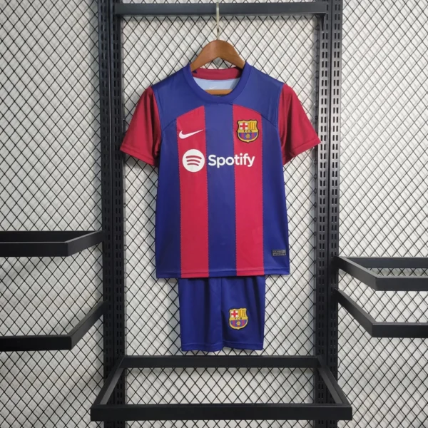 Kit de Uniforme Infantil do Barcelona II 2022-2023