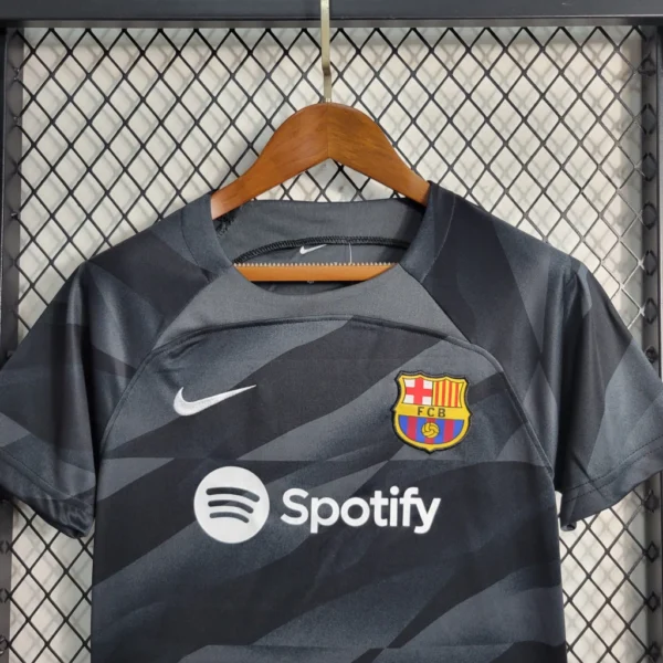 Kit de Uniforme Infantil do Barcelona Goleiro 2023-2024