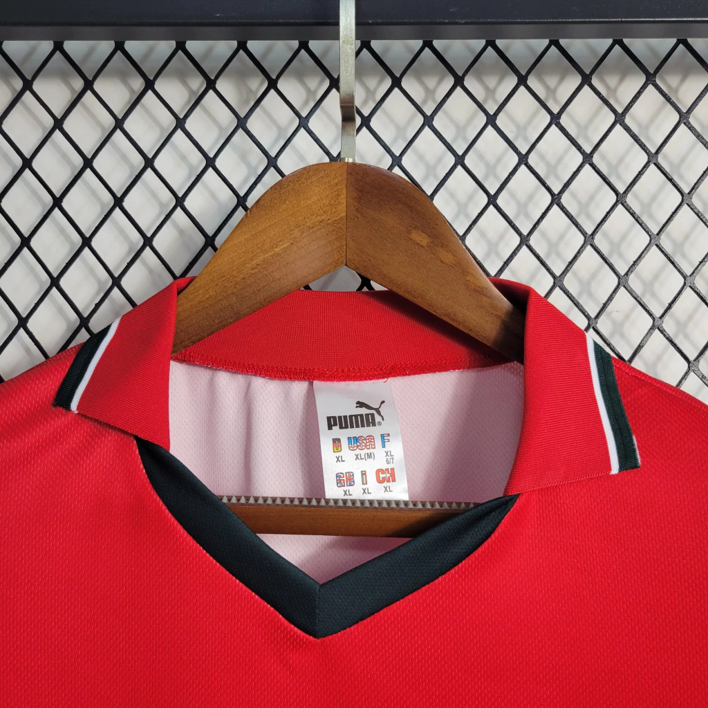 Camisa do Marrocos Manga Longa Retrô 1998-1999 Camisa do Marrocos Manga Longa Retrô 1998-1999