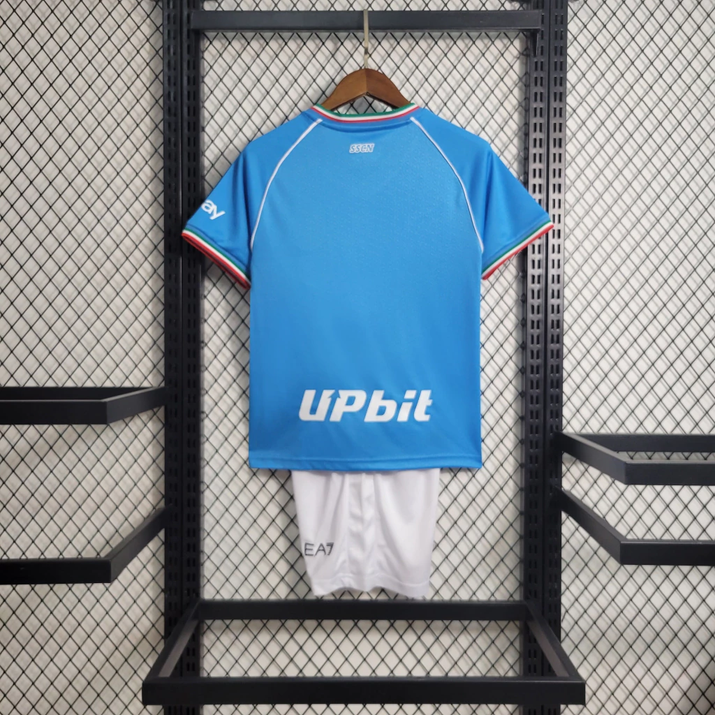 Kit de Uniforme Infantil do Napoli I 2023-2024 Kit de Uniforme Infantil do Napoli I 2023-2024