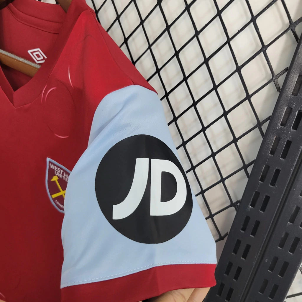 Kit de Uniforme Infantil da West Ham I 2023-2024 Kit de Uniforme Infantil da West Ham I 2023-2024
