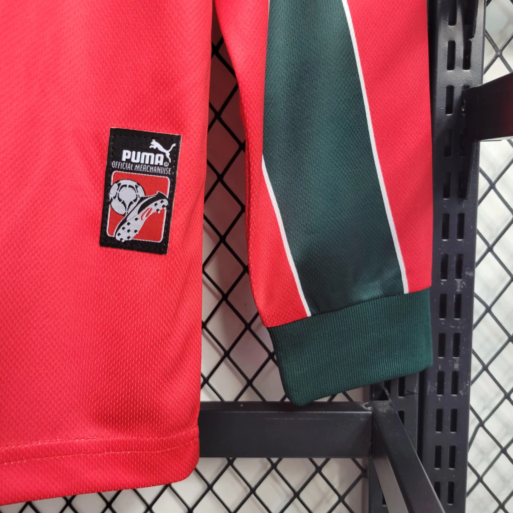 Camisa do Marrocos Manga Longa Retrô 1998-1999 Camisa do Marrocos Manga Longa Retrô 1998-1999