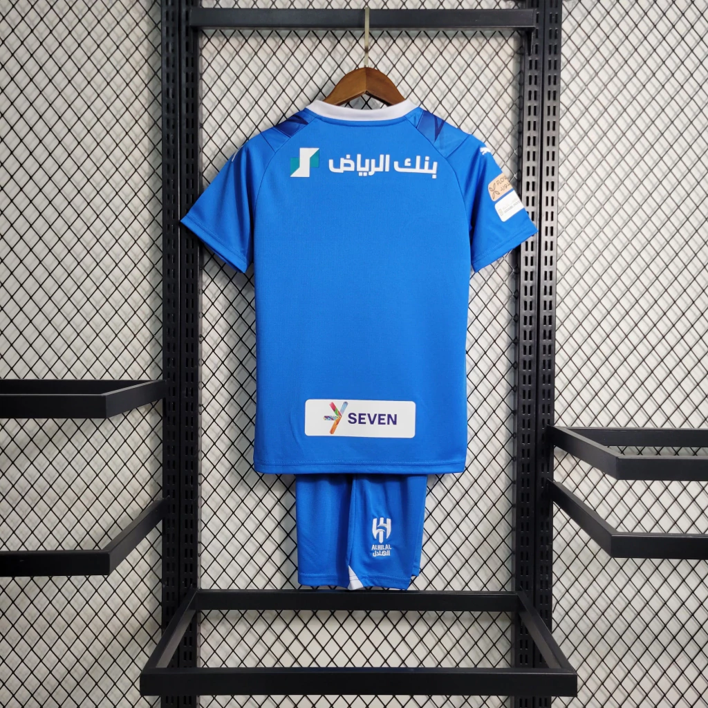 Kit de Uniforme Infantil do Al-Hilal I 2023-2024 Kit de Uniforme Infantil do Al-Hilal I 2023-2024