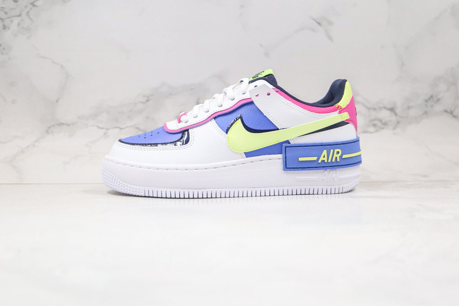 Nike Air Force 1 Shadow White Sapphire Barely Volt Nike Air Force 1 Shadow White Sapphire Barely Volt