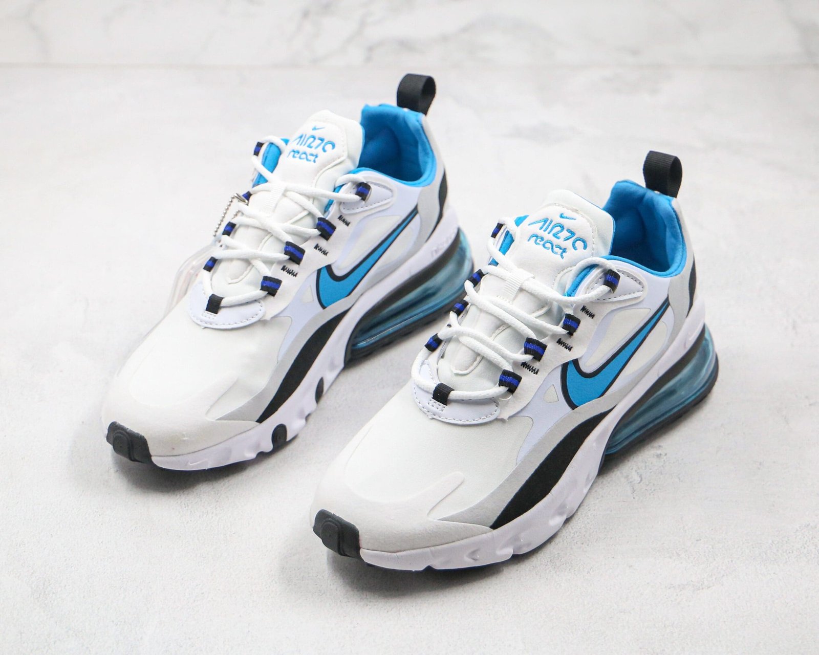 Nike Air Max 270 React White Sky Blue Nike Air Max 270 React White Sky Blue