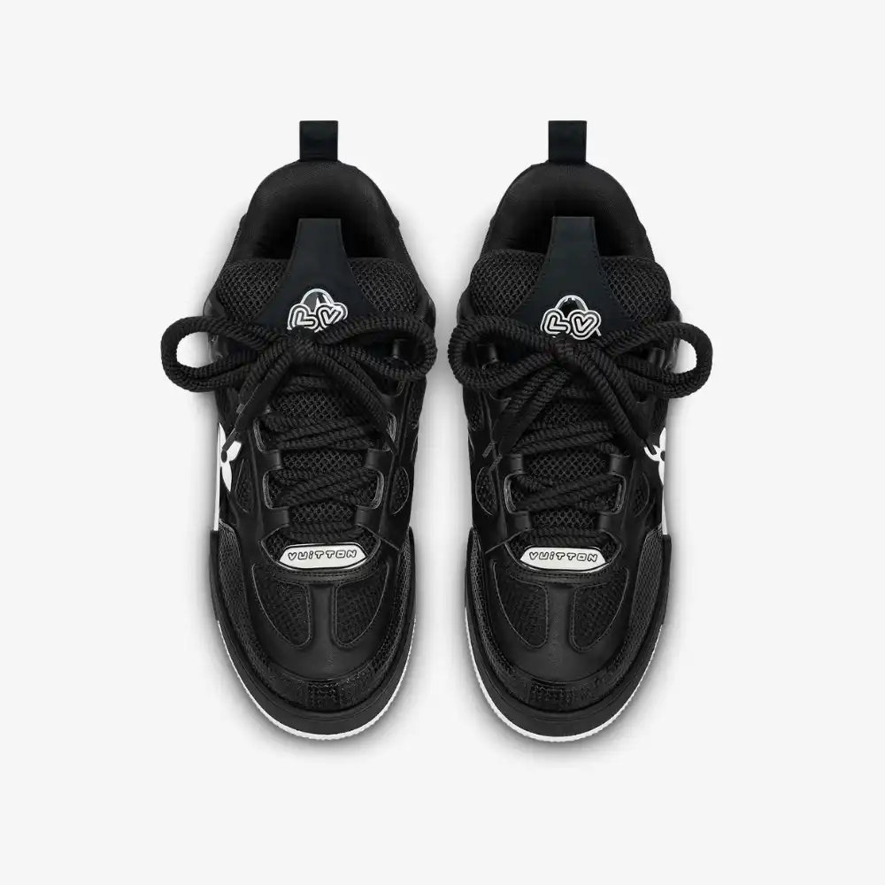 Louis Vuitton LV Skate Sneaker Black White Louis Vuitton LV Skate Sneaker Black White