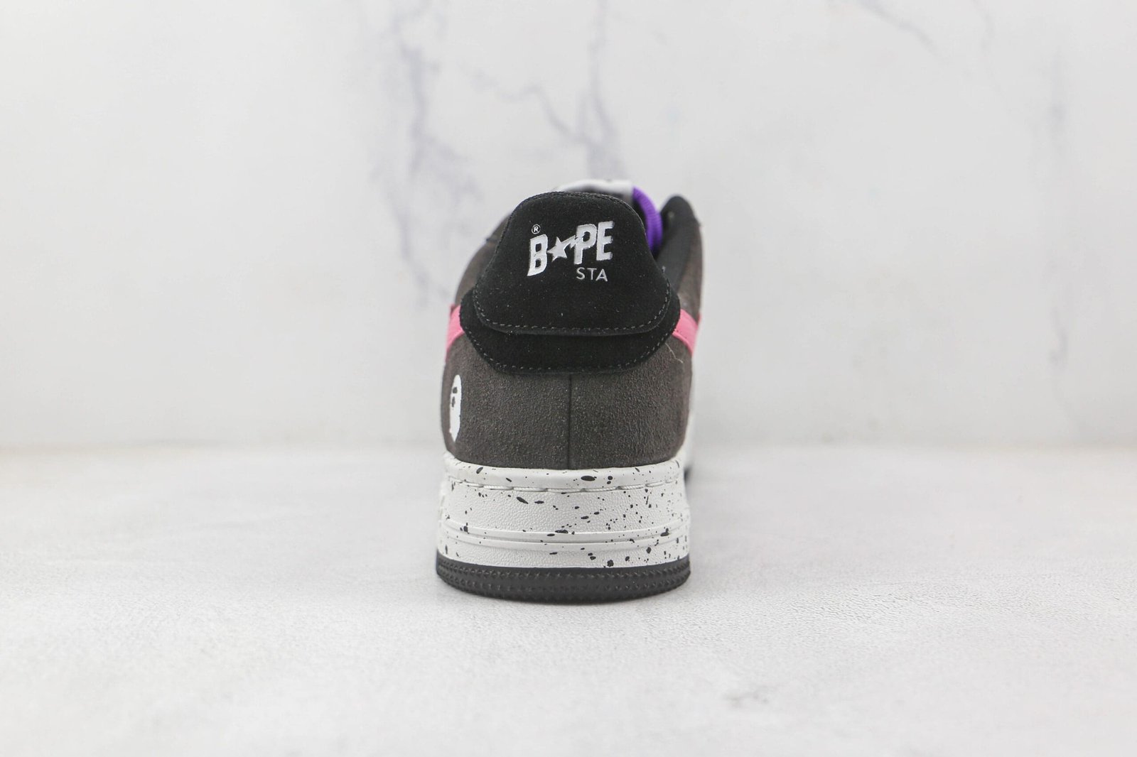 Bape Sta Black Grey Pink Suede Bape Sta Black Grey Pink Suede