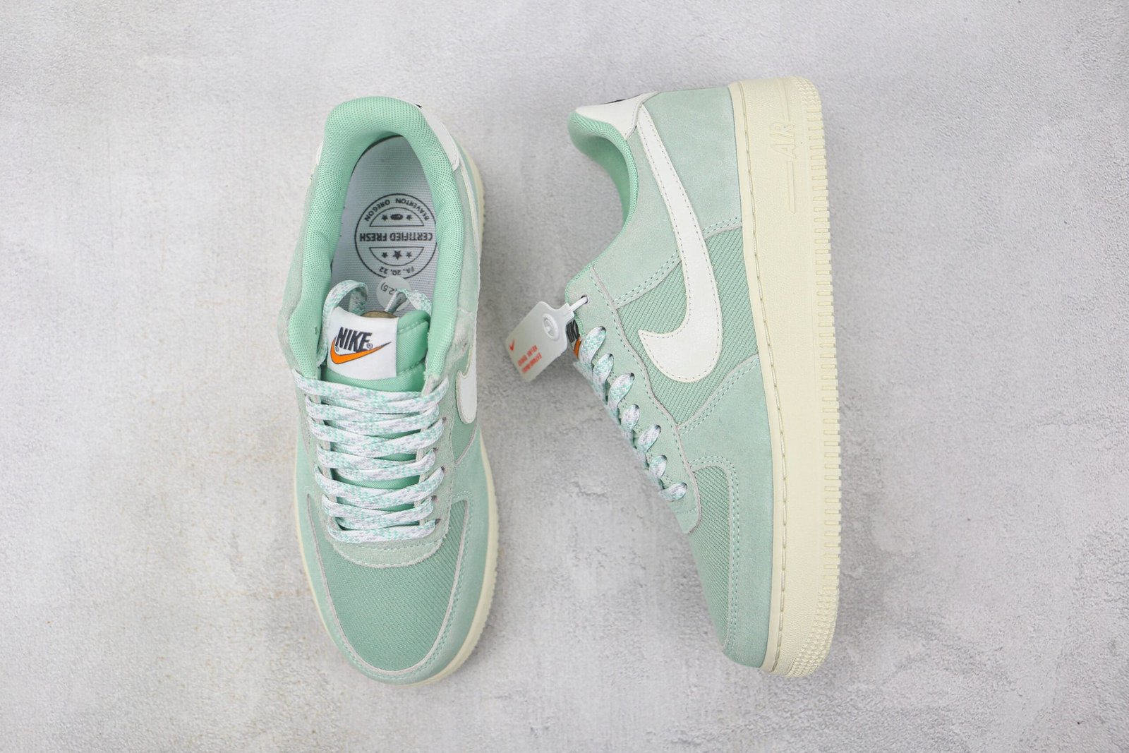 Nike Air Force 1 Low ‘07 LV8 Certified Fresh Enamel Green Nike Air Force 1 Low ‘07 LV8 Certified Fresh Enamel Green