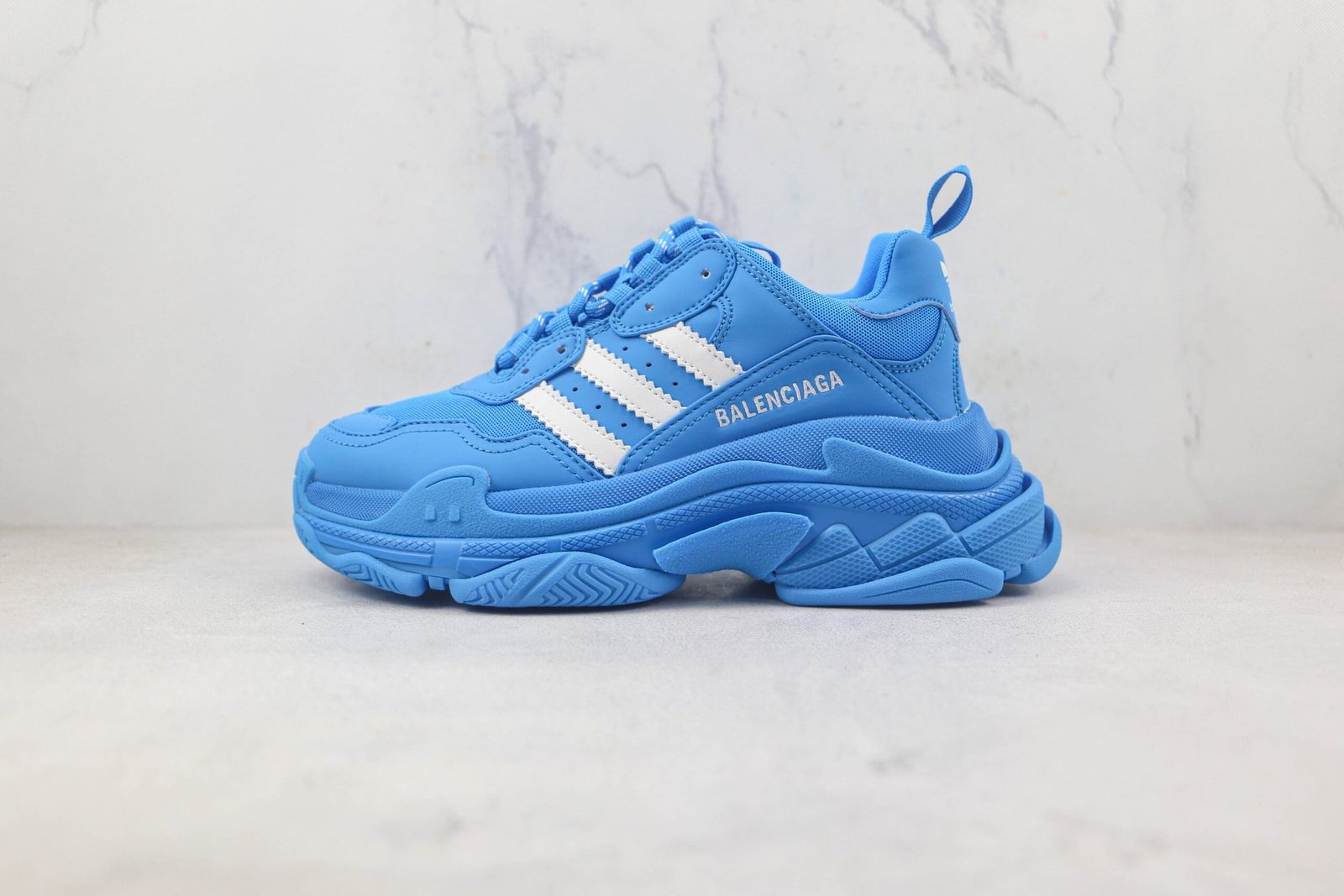 Balenciaga X Adidas Triple S Blue White Balenciaga X Adidas Triple S Blue White