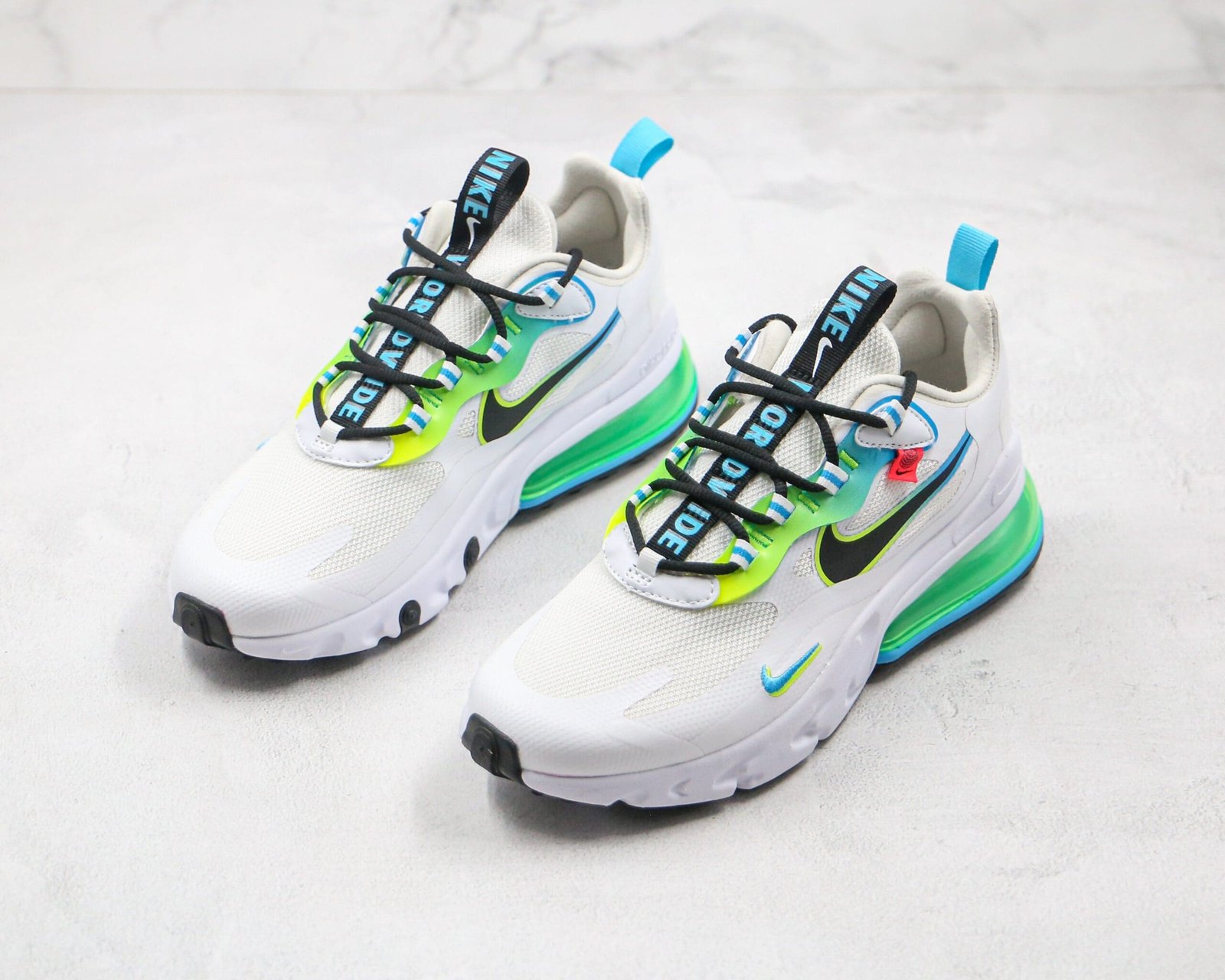 Nike Air Max 270 React Worldwide Pack White Nike Air Max 270 React Worldwide Pack White