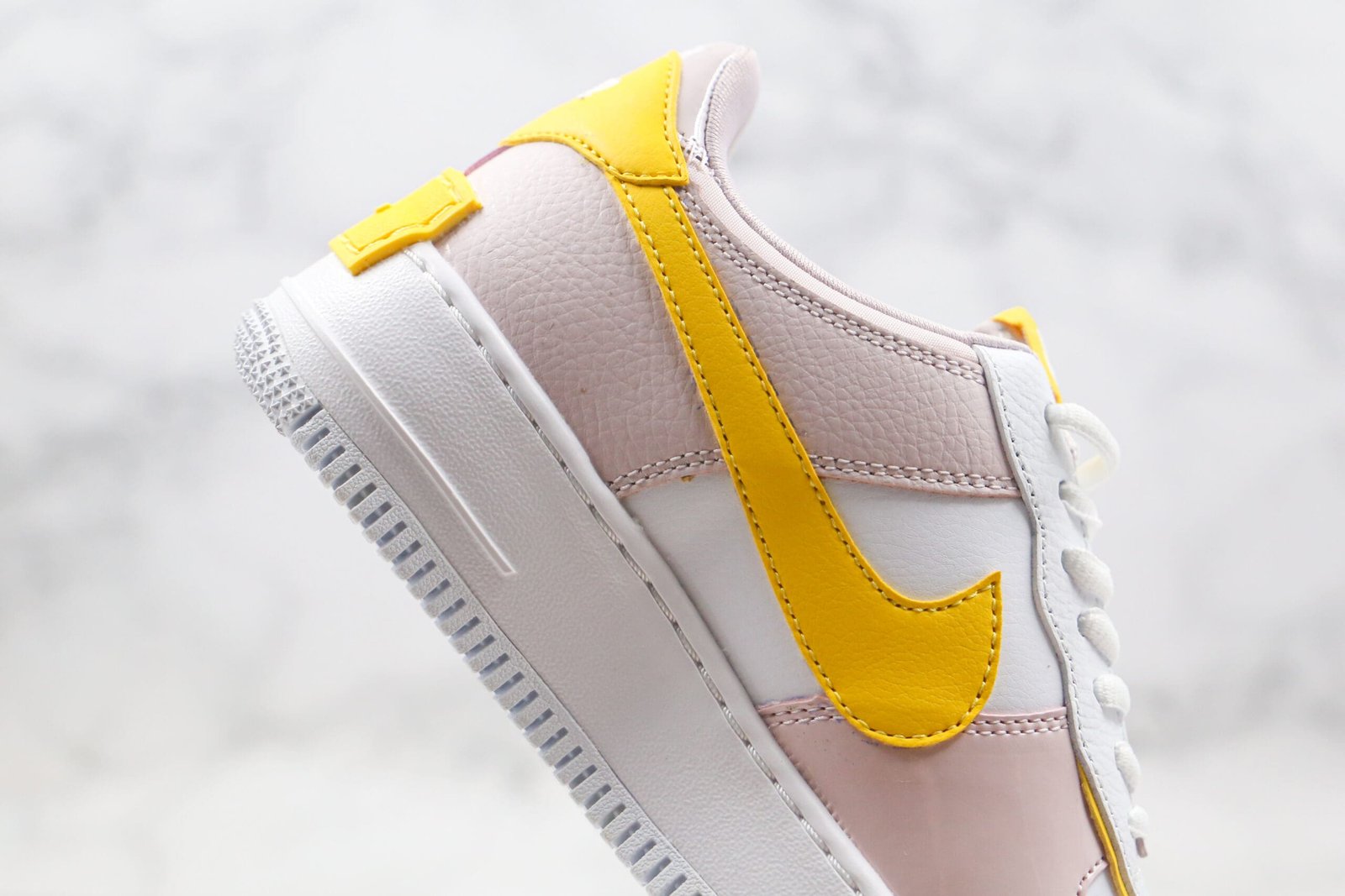 Nike Air Force 1 Shadow White Barely Rose Speed Yellow Nike Air Force 1 Shadow White Barely Rose Speed Yellow