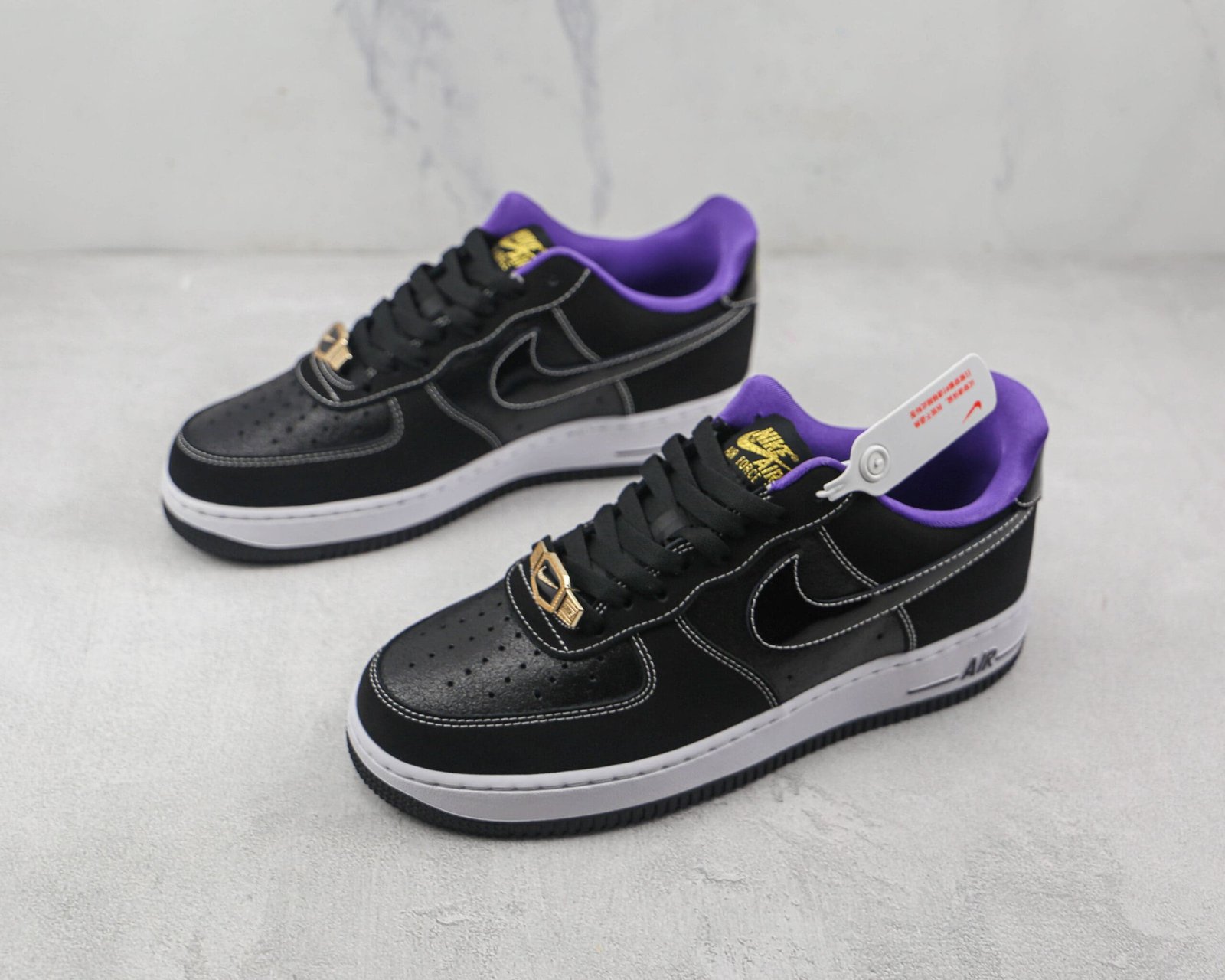Nike Air Force 1 Low LV8 World Champ Black Purple Nike Air Force 1 Low LV8 World Champ Black Purple