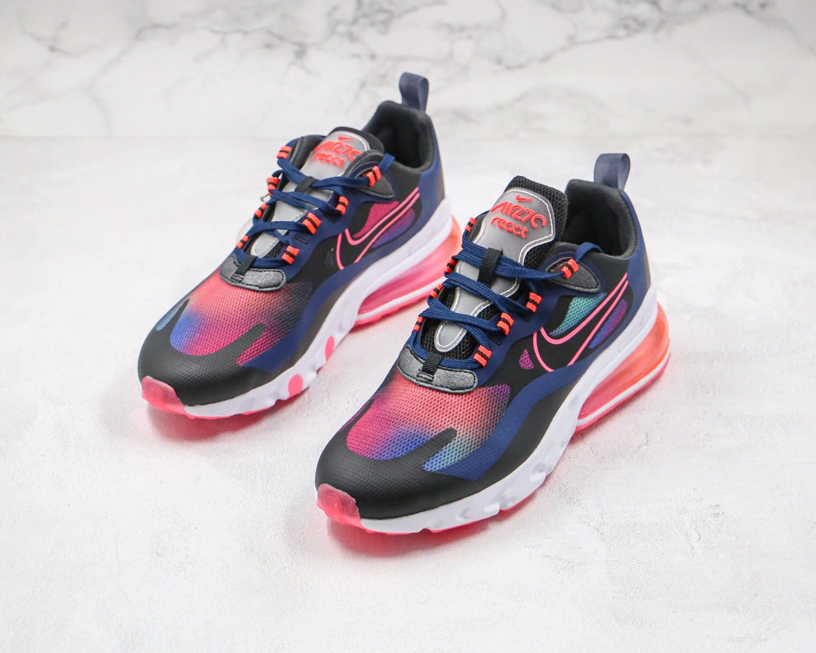 Nike Air Max 270 React Midnight Navy Hyper Pink Nike Air Max 270 React Midnight Navy Hyper Pink