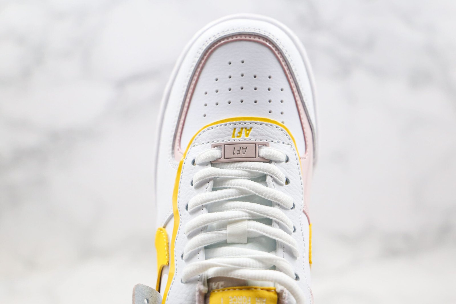 Nike Air Force 1 Shadow White Barely Rose Speed Yellow Nike Air Force 1 Shadow White Barely Rose Speed Yellow