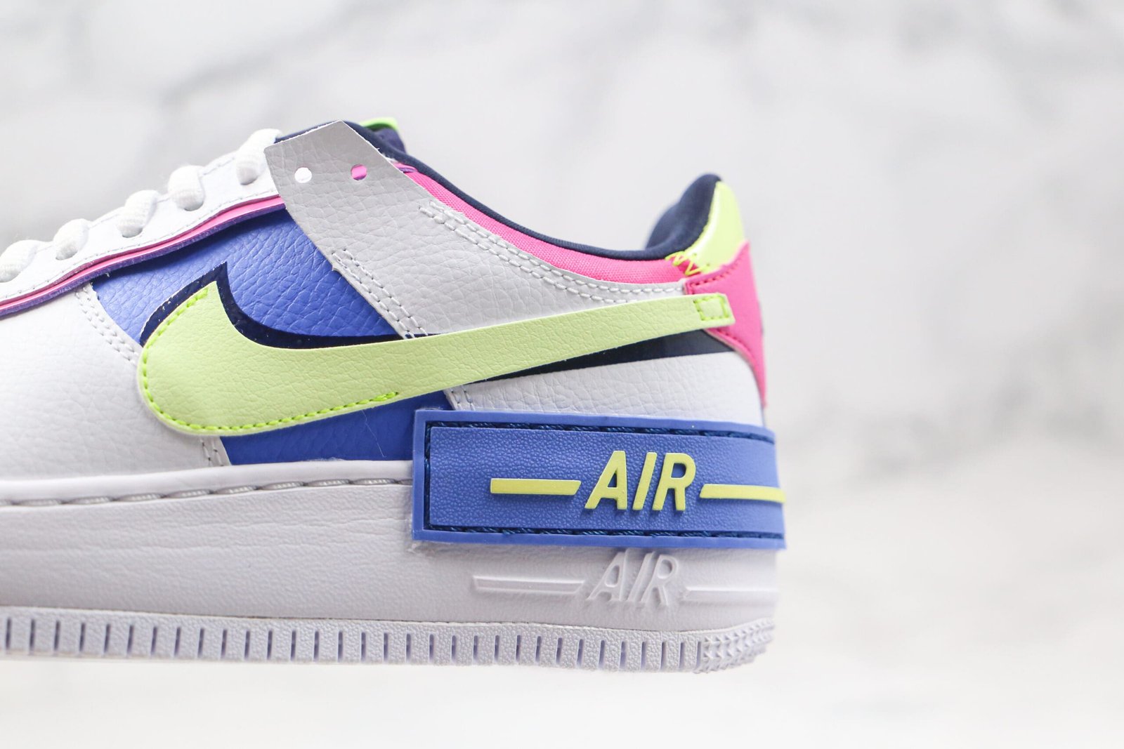 Nike Air Force 1 Shadow White Sapphire Barely Volt Nike Air Force 1 Shadow White Sapphire Barely Volt