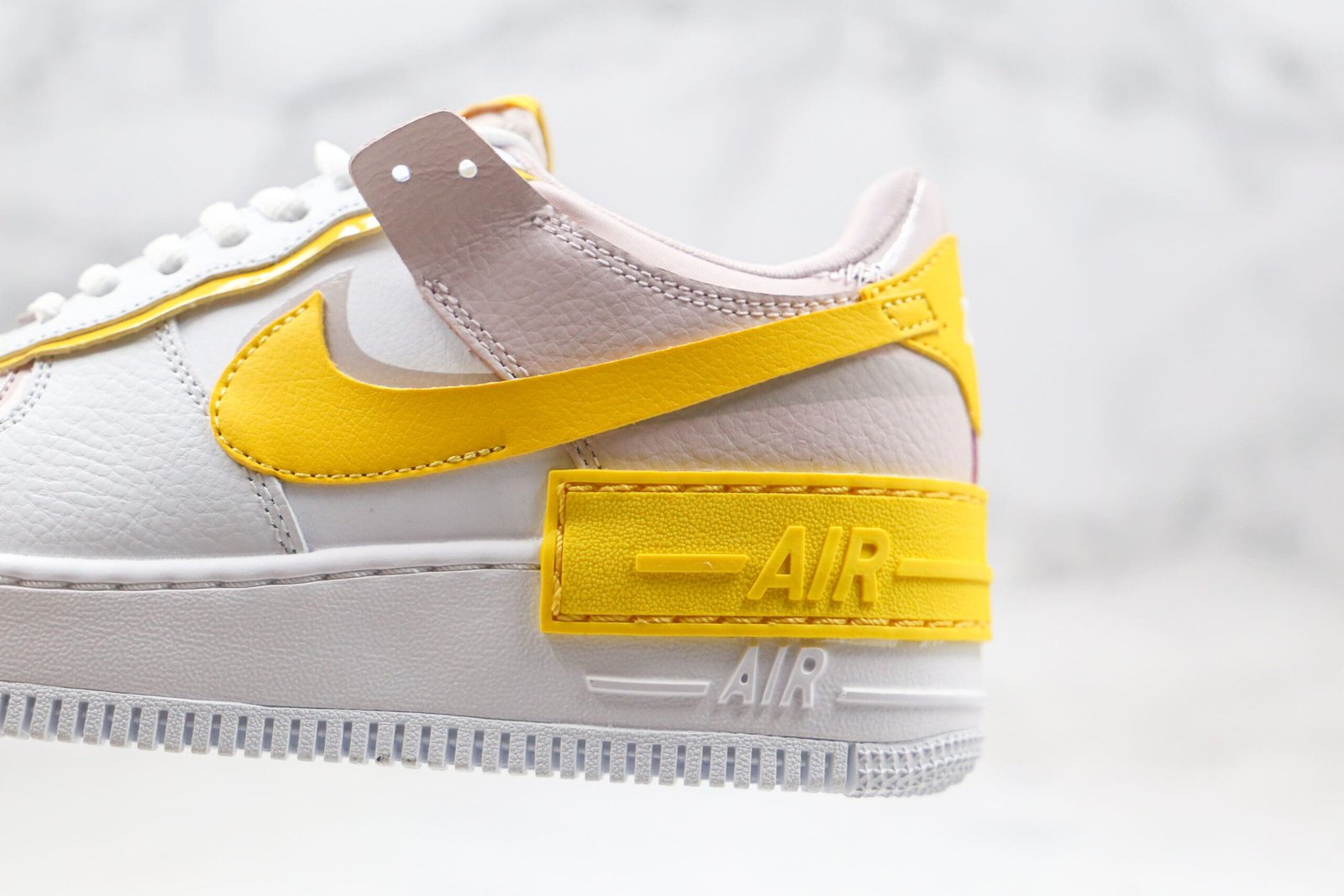 Nike Air Force 1 Shadow White Barely Rose Speed Yellow Nike Air Force 1 Shadow White Barely Rose Speed Yellow