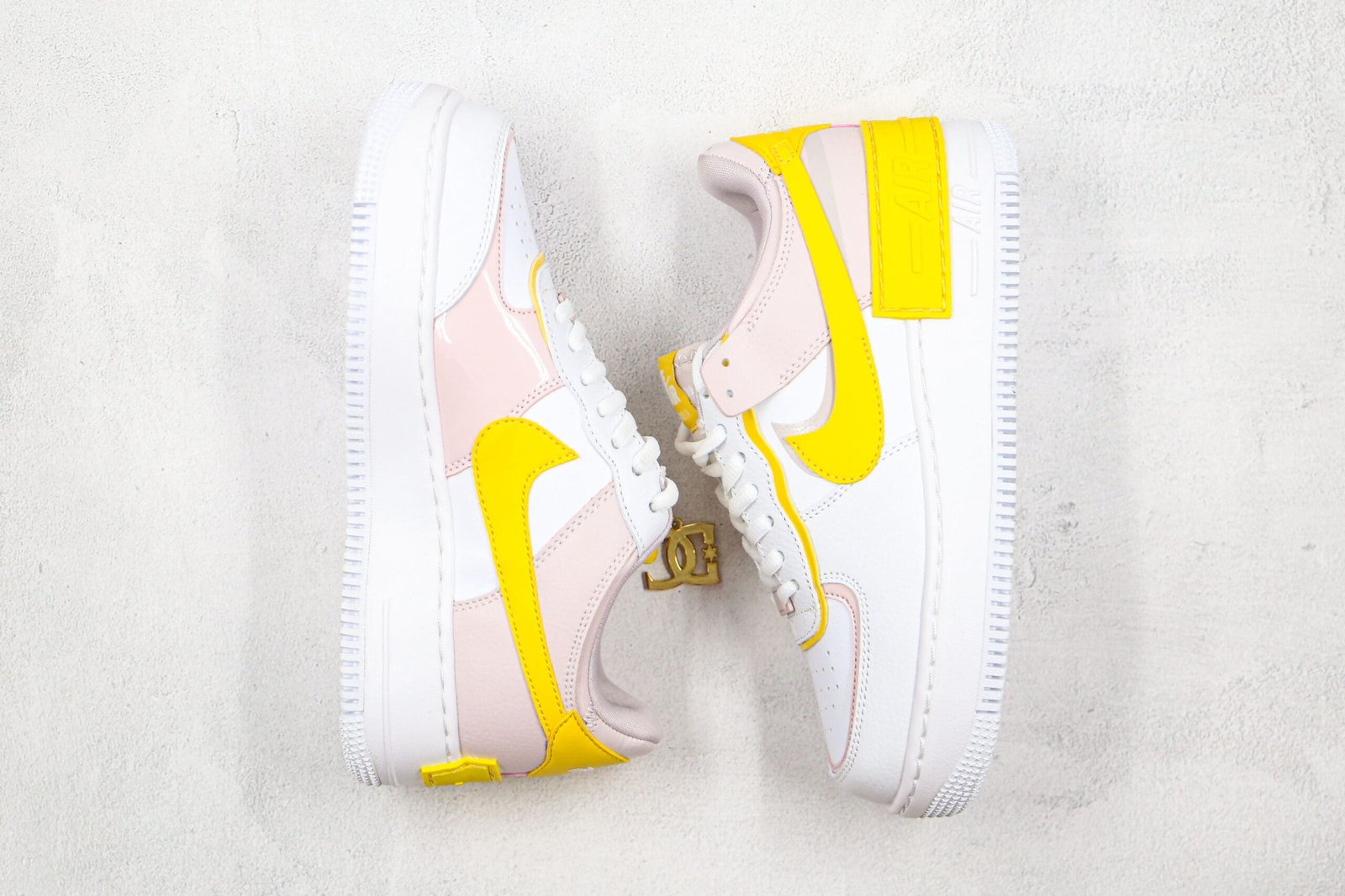 Nike Air Force 1 Shadow White Barely Rose Speed Yellow Nike Air Force 1 Shadow White Barely Rose Speed Yellow