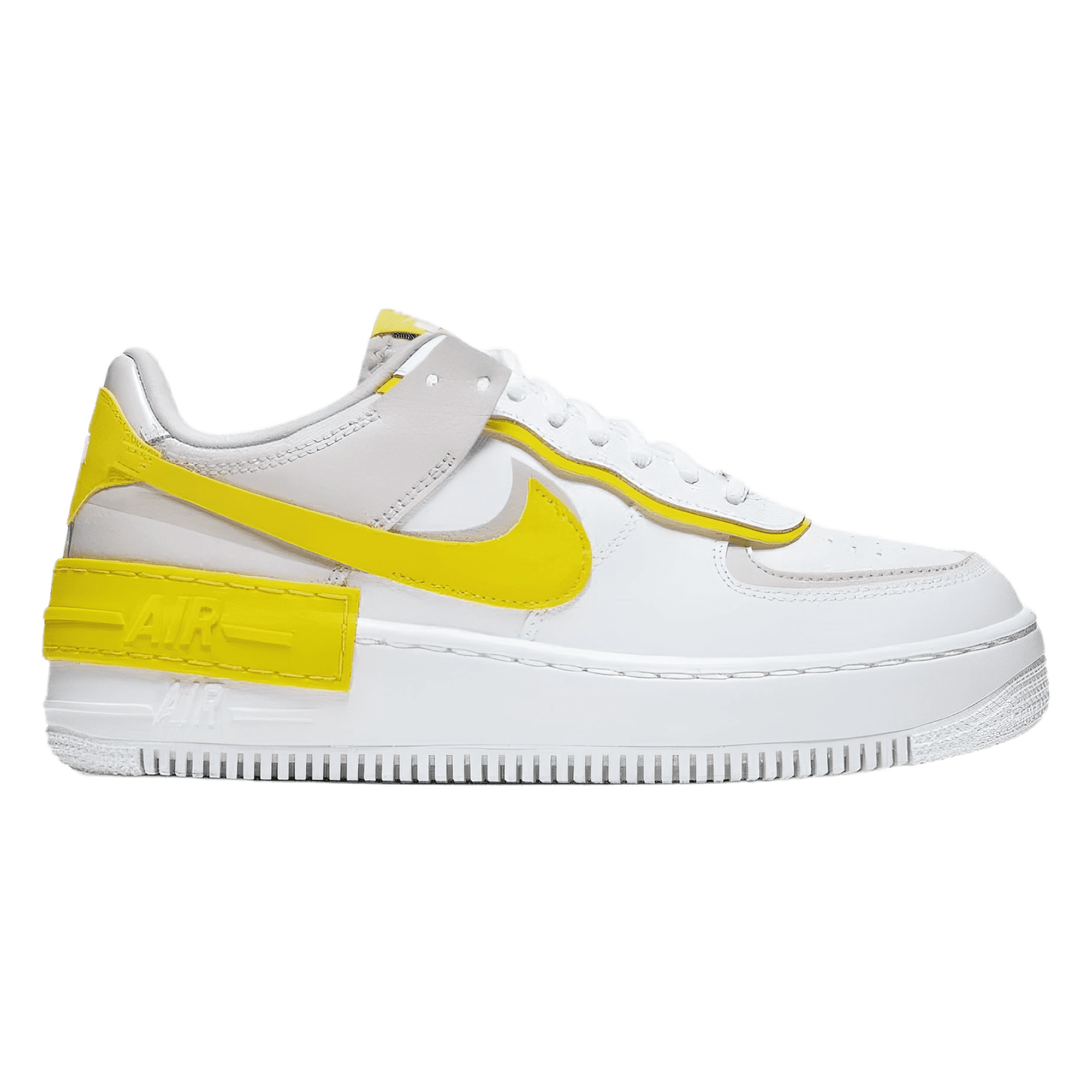 Nike Air Force 1 Shadow White Barely Rose Speed Yellow Nike Air Force 1 Shadow White Barely Rose Speed Yellow