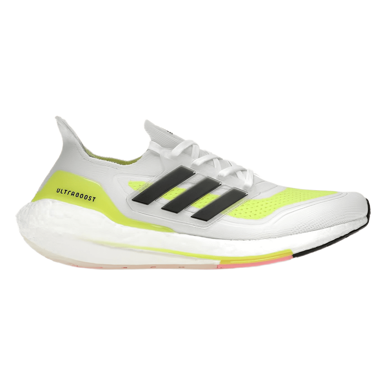 Adidas Ultraboost 21 Solar Yellow White Adidas Ultraboost 21 Solar Yellow White
